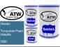 Preview: Nissan, Turquoise Pearl Metallic, RBK: 500ml Lackdose + 500ml Klarlack + 250ml Härter - Set, von ATW Autoteile West.